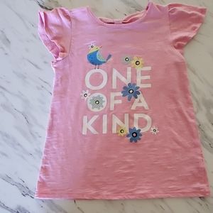 Pink "ONE OF A KIND" girls sleeveless shirt